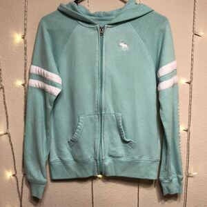 ABERCROMBIE Kids Mint Green Full Zip Hoodie